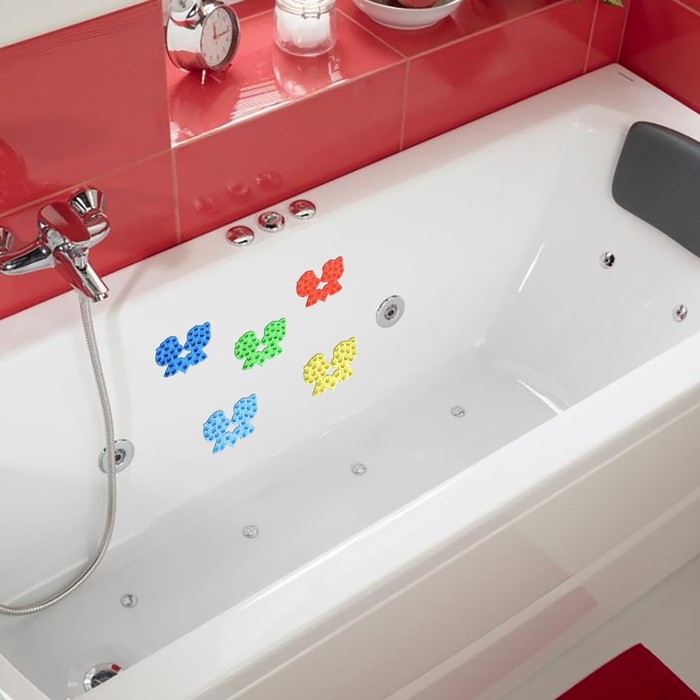 Мини-коврик для ванны "Поцелуй", цвет МИКС