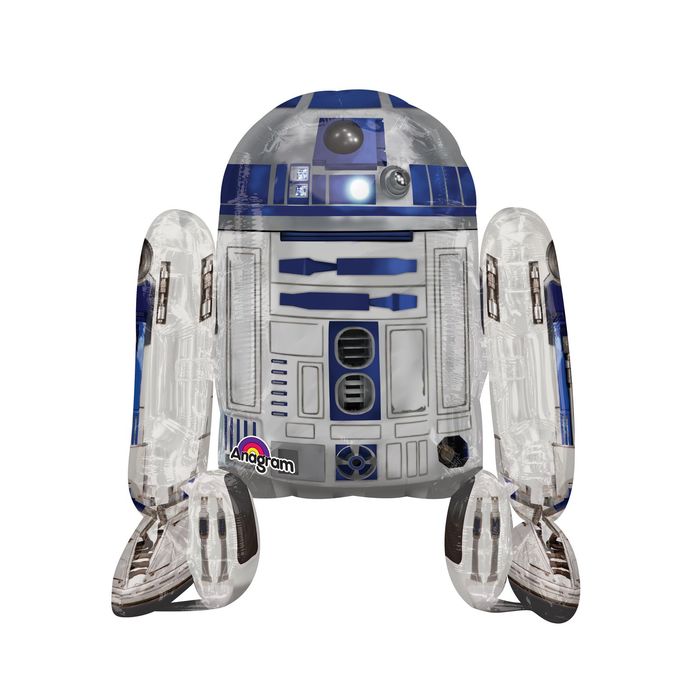 Шар фольгированный Ходячий Звездные войны "R2D2" 44" АГ