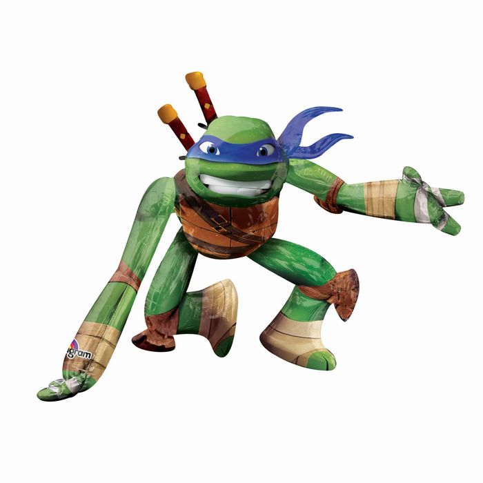 Шар фольгированный ходячий "Черепашки-ниндзя. Леонардо", 44"