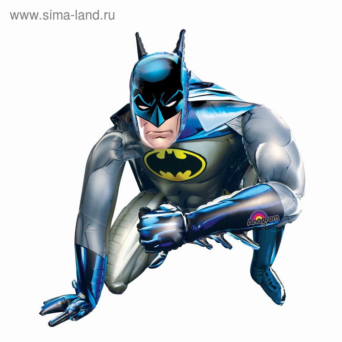 Шар фольгированный 45 «Бэтмен», ходячий