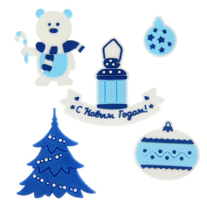 Декор для скрапбукинга в наборе «Сказки о зиме», 8 × 12 см