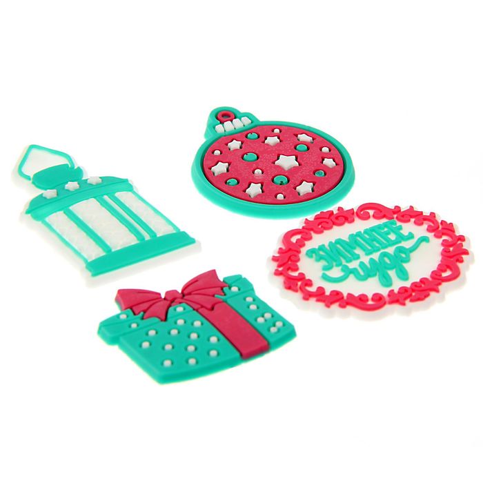 Декор для скрапбукинга в наборе «Зимний шик», 8 × 12 см