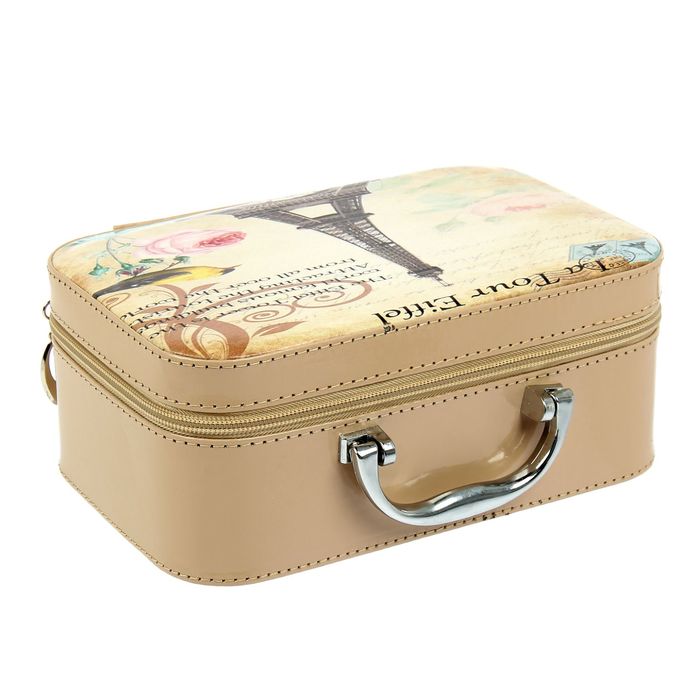 Шкатулка чемоданчик "Весна в Париже" средняя