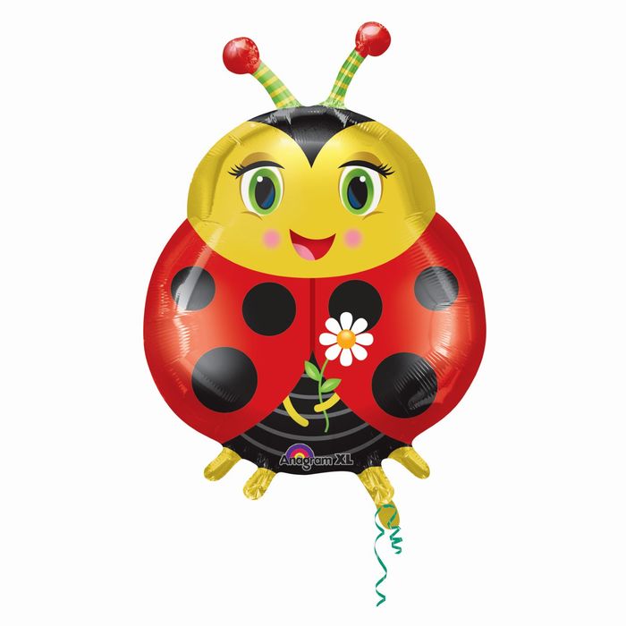 Шар фольгированный "Милая божья коровка", 36"