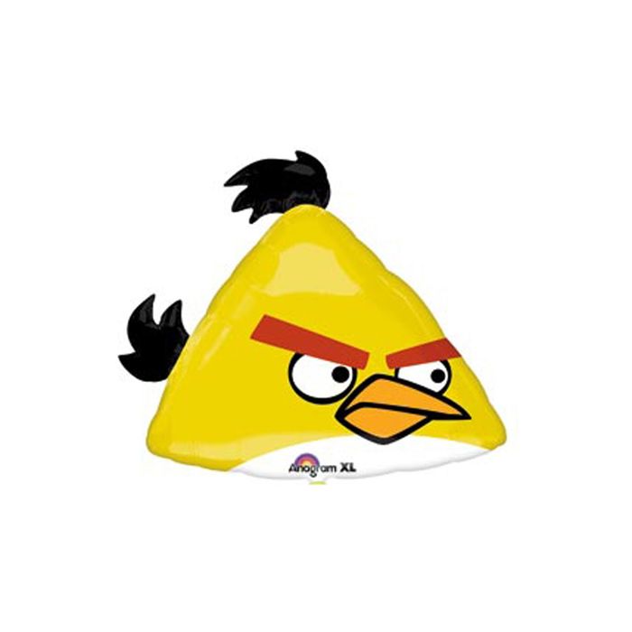 Шар фольгированный 25" Angry Birds, цвет жёлтый