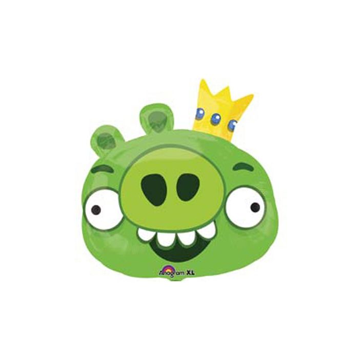 Шар фольгированный 25" Angry Birds "Король свиней"