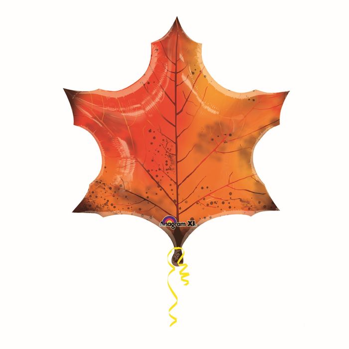 Шар фольгированный "Кленовый оранж" 35" АГ