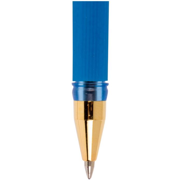 фото Ручка шариковая mc gold, узел 0.7 мм, резиновый упор, стержень синий munhwa