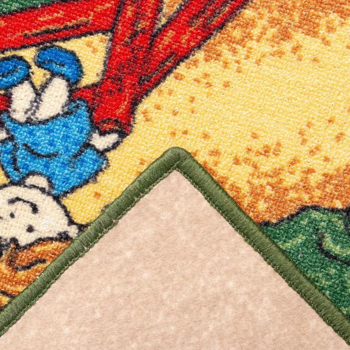 Палас принт Каникулы, размер 200х400 см, цвет зелёный, полиамид