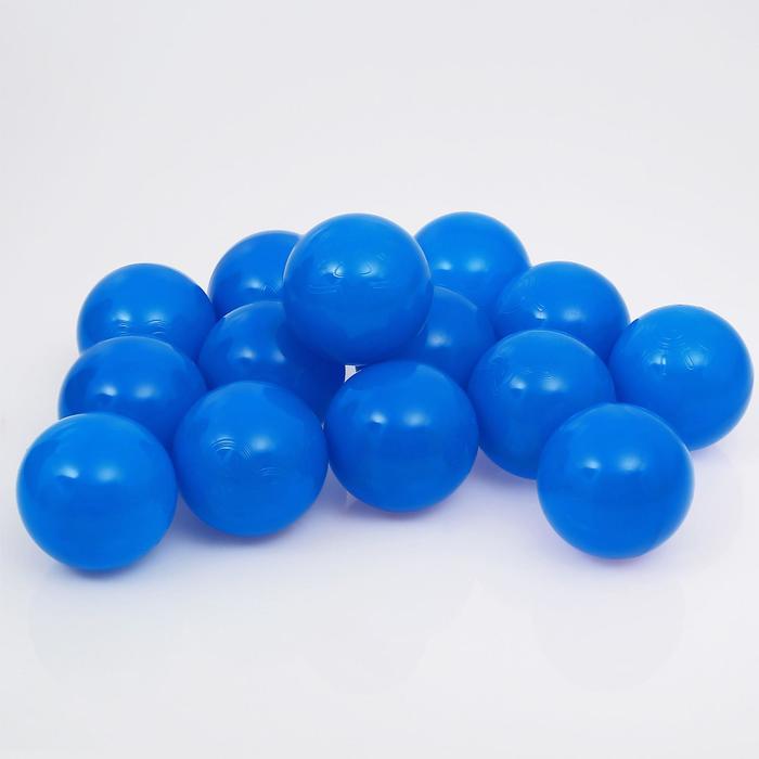 фото Шарики для сухого бассейна с рисунком, диаметр шара 7,5 см, набор 500 штук, цвет синий соломон