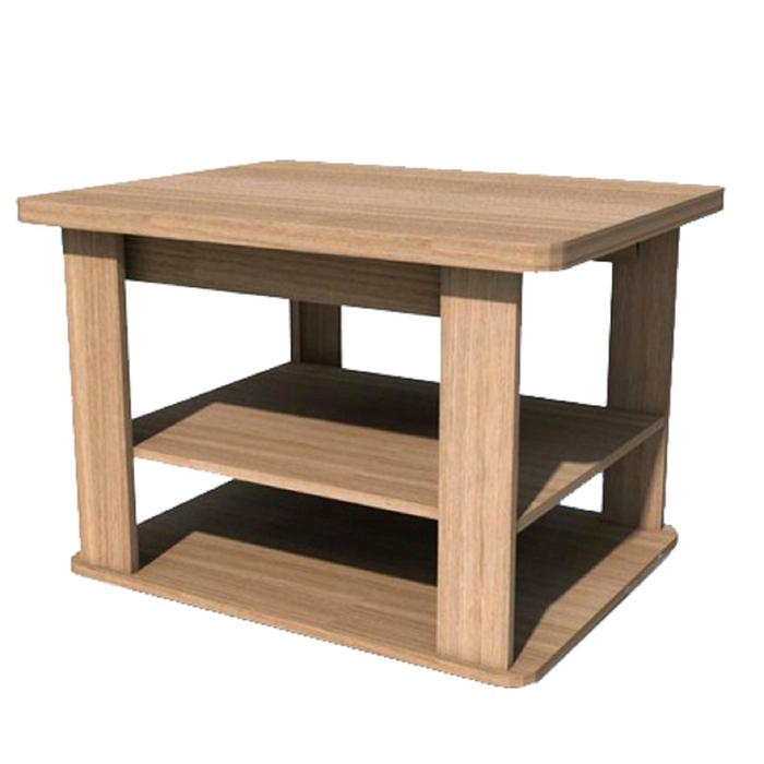 Стол журнальный Консул-2-01 700x600(1200)x650 Ясень шимо темный