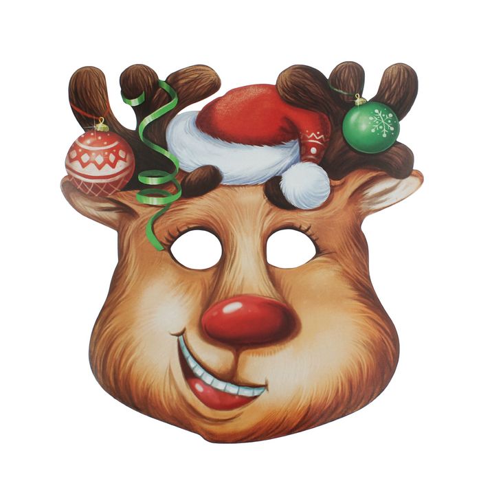 Маска карнавальная "Северный олень"