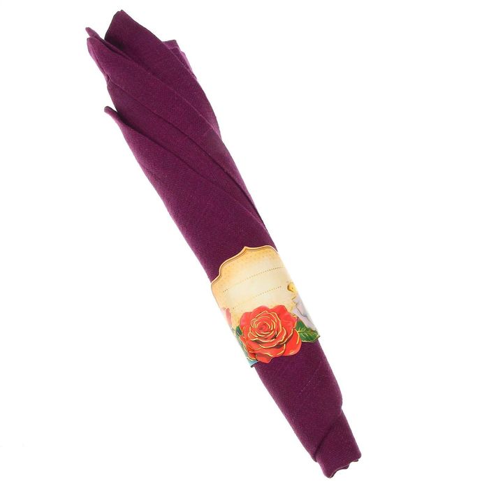 Кольцо для салфеток "Розы", 15 х 7 см