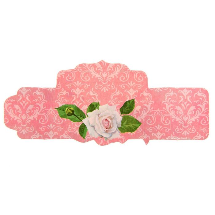 Кольцо для салфеток "Розы", 15 х 7 см