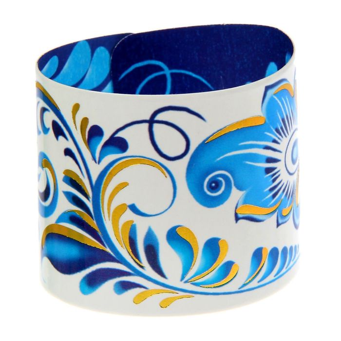 Кольцо для салфеток "Гжель", 15 х 7 см