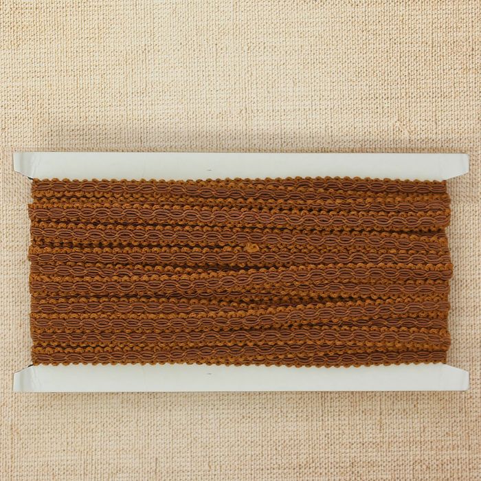 Тесьма декоративная "Плетёнка", ширина 0,8см, длина 10±1м, цвет коричневый