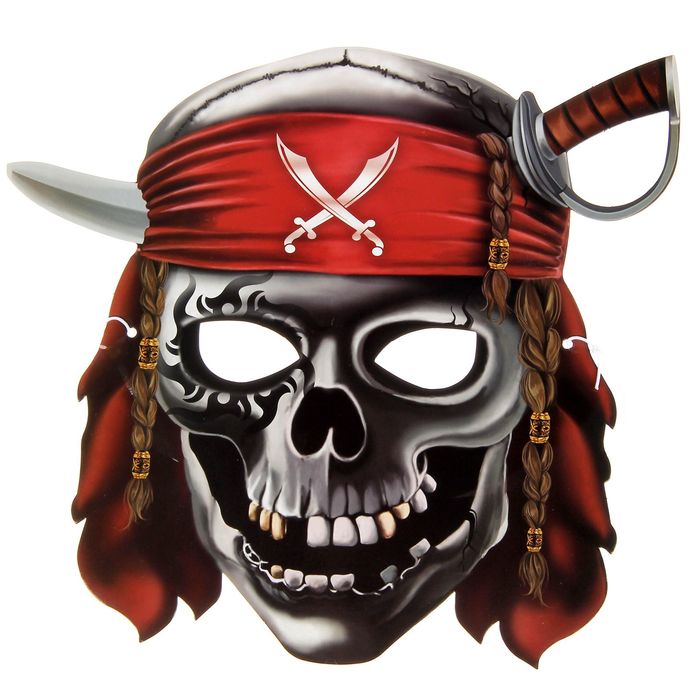 Маска "Череп пирата"