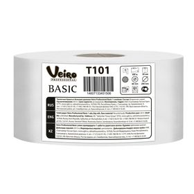 Туалетная бумага для диспенсера Veiro Professional Basic в больших рулонах, 450 метров