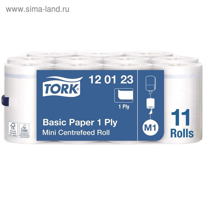 

Протирочная бумага Tork базовая в мини рулоне с ЦВ (M1), 1 слой, 120 метров