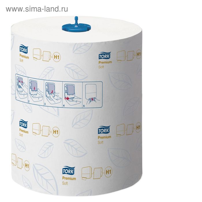 Полотенца бумажные Tork Matic (H1), двухслойные, 400 листов бумажные полотенца в рулонах lime matic mini ш 20 д 140 м белый 1 сл арт 520140