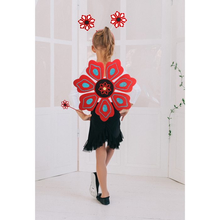 Карнавальный набор "Цветочек", 3 предмета: ободок, жезл, аксессуар, 3-5 лет