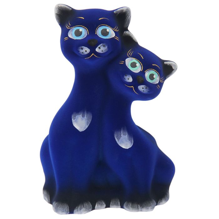 Копилка "Вместе" флок, синий