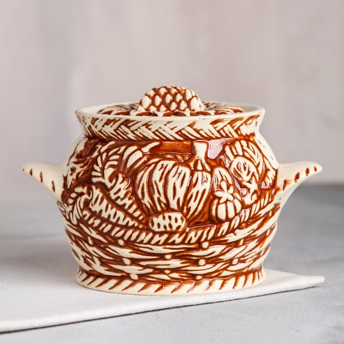 Горшок для запекания с крышкой 