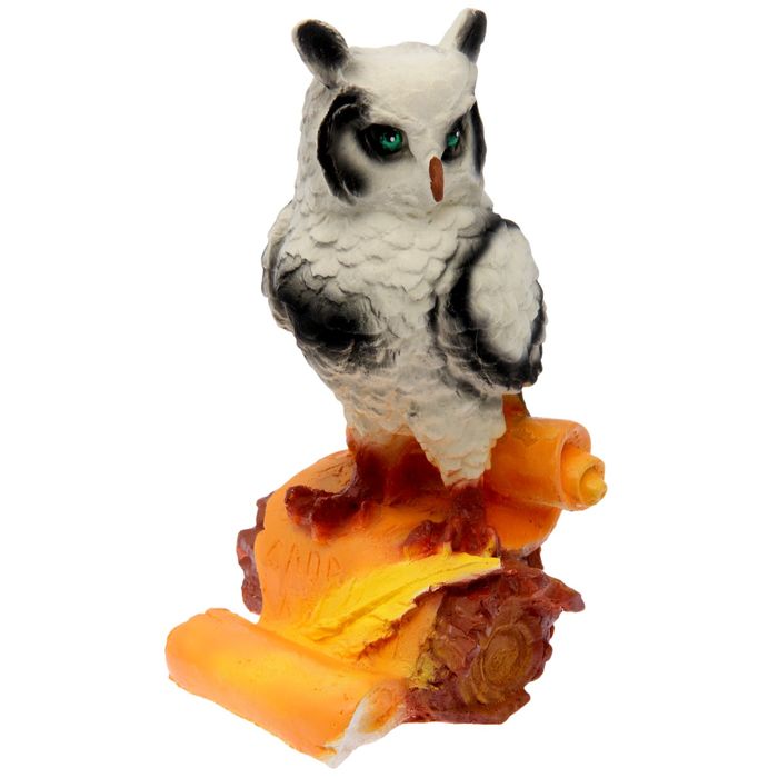 Копилка "Сова на свитке" флок, микс