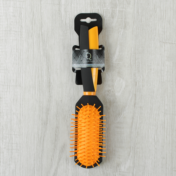 Расчёска массажная, прямоугольная, цвета МИКС