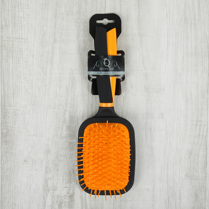 Расчёска массажная, широкая, с зеркалом, цвета МИКС