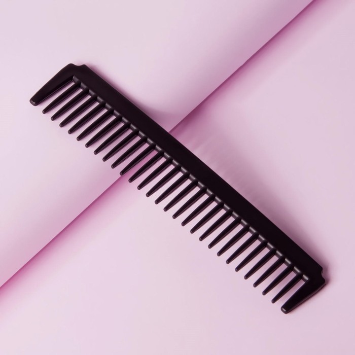 Расчёска, 17,5 × 3,7 см, цвет чёрный