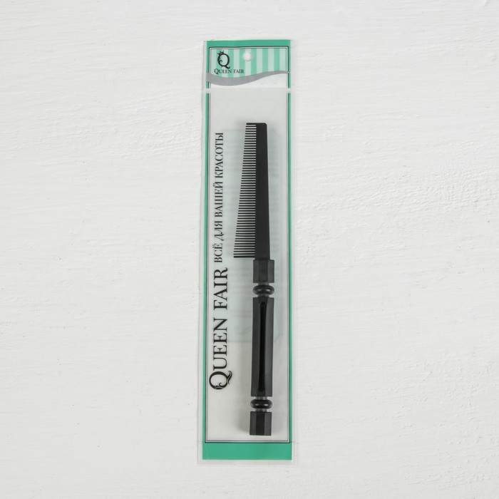 Расчёска с фигурной ручкой, цвет чёрный