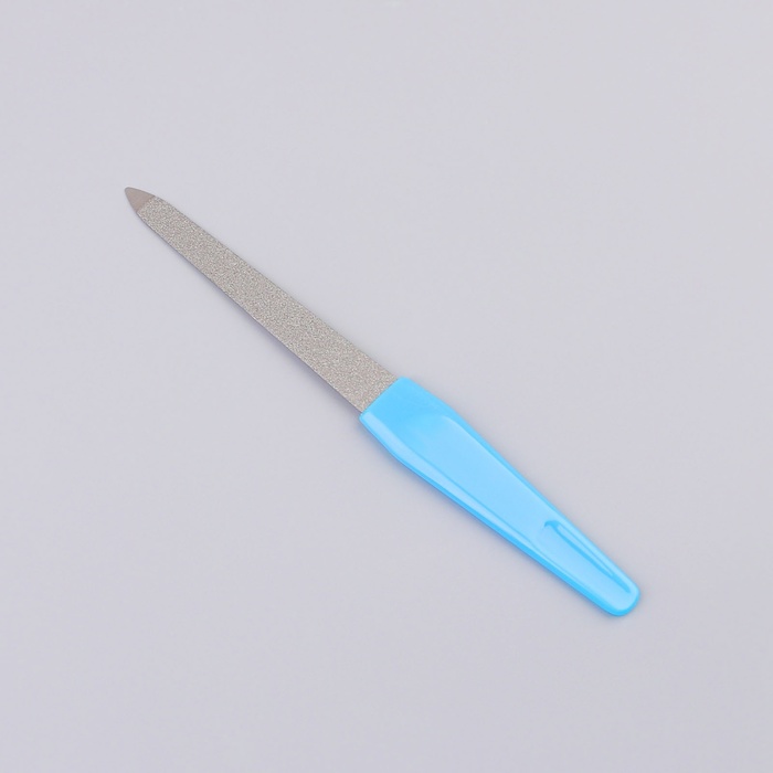 Пилка металлическая для ногтей, 15 см, в чехле, цвет МИКС