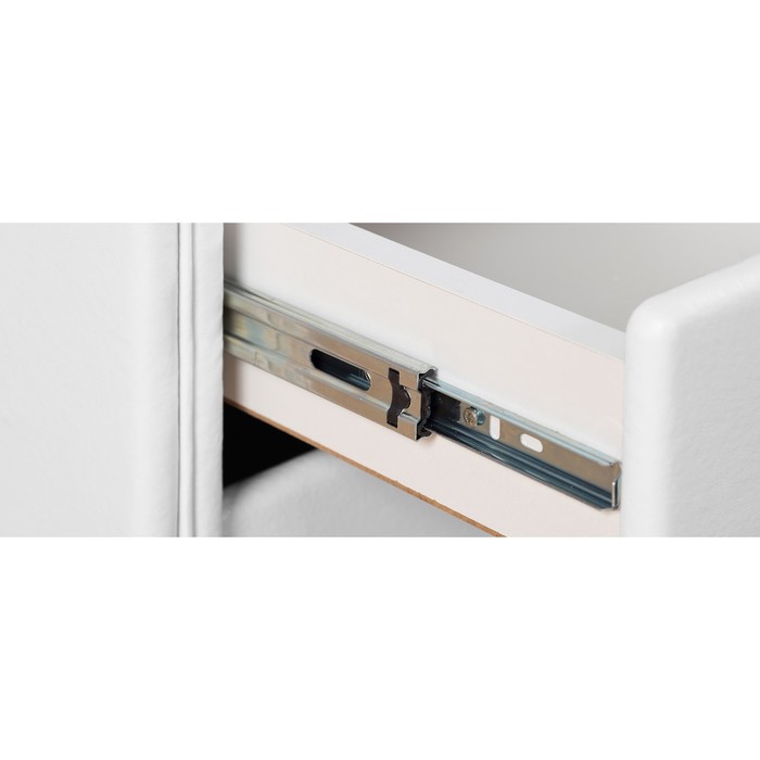 Тумба «Алеро», 3 ящика, 41 х 43,5 х 51,5 см, экокожа, цвет белый