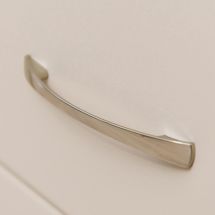 Тумба «Алеро», 2 ящика, 50 х 47 х 47,7 см, экокожа, цвет белый