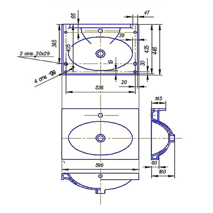 Умывальник "Next 60" Greek