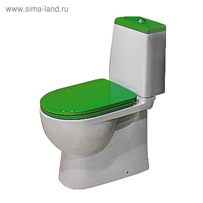 

Унитаз компакт Sanita Best Color Green SL DМ, 2-режима, арматура Geberit, белый