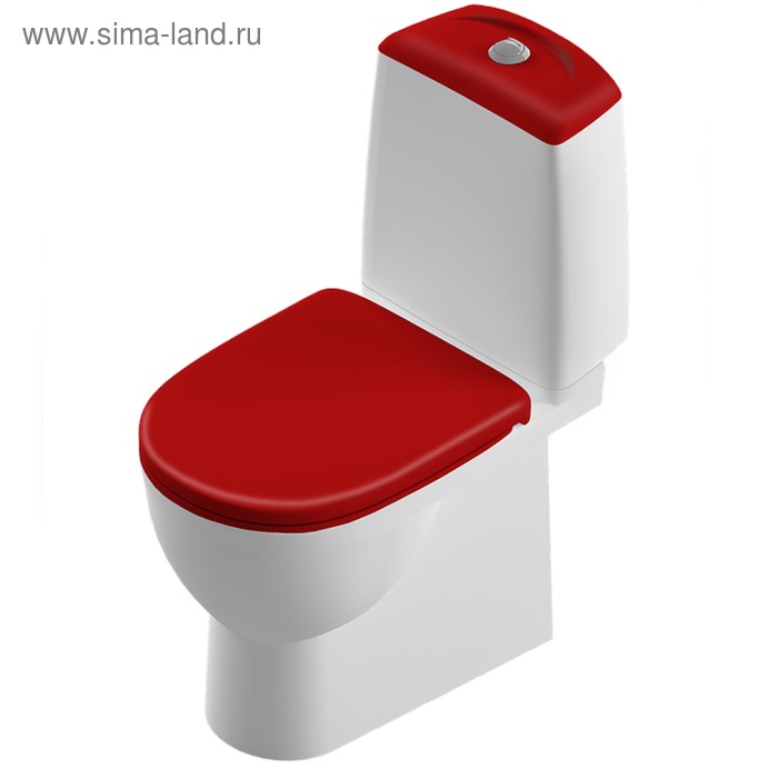 

Унитаз компакт Sanita Best Color Red SL DМ, 2-режима, арматура Geberit, белый