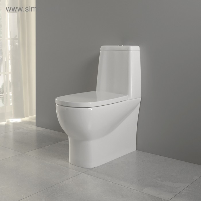 

Унитаз компакт Sanita Infinity SL DМ, сиденье с микролифтом, арматура 2-реж. Geberit