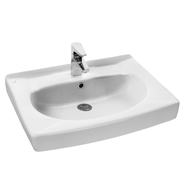 Умывальник Santek "Пилот 50/60" 1WH301970, в комплекте сифон и кронштейны