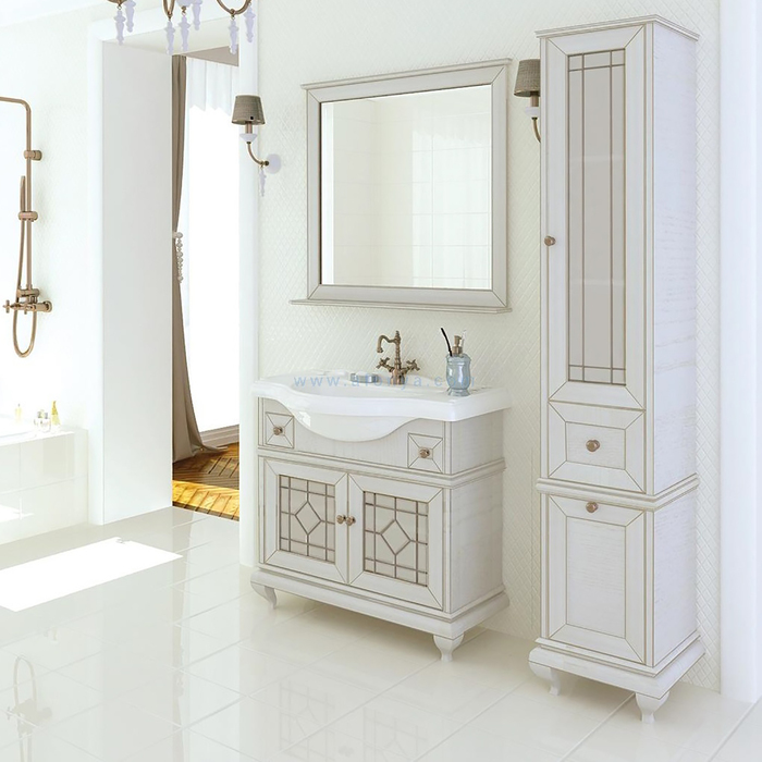 Зеркало Беатриче 85, цвет слоновая кость