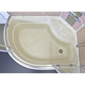 

Душевая кабинка Comforty 184R, стекло прозрачное, задняя панель розовый капучино, 120 х 85 х 215 см