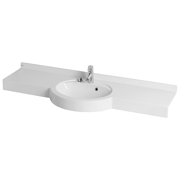 Раковина "Акватон" Hotel 5/1500, Alpin с навесами и диспенсером