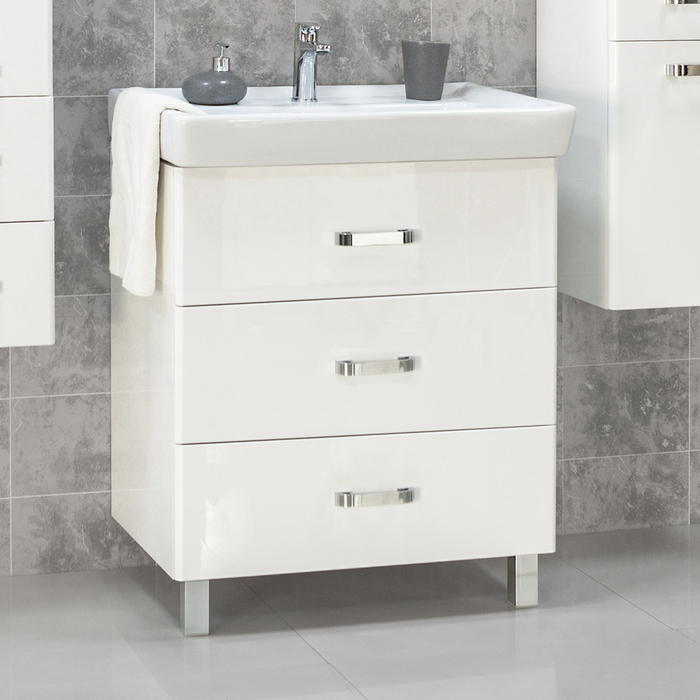 Комплект: тумба Акватон "Америна 70 М", цвет белый, раковина "Тигода 70"