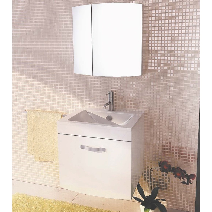 Зеркало-шкаф "Лаура-60-2" белый