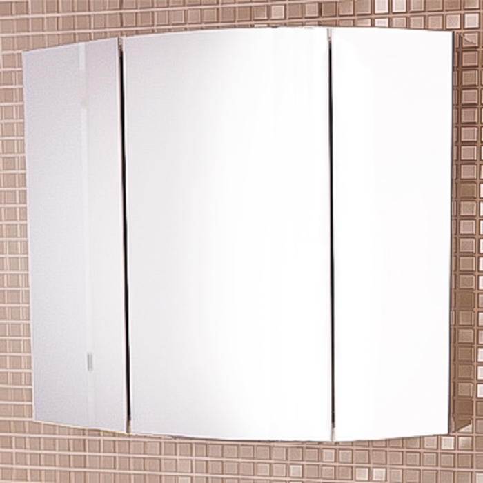 Зеркало-шкаф "Лаура-75-3" белый