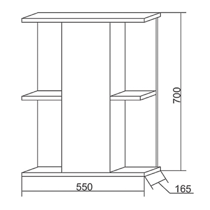 Шкаф-зеркало Iris "Мадрид" 500/с 3D, красный цветы