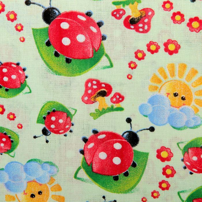 Постельное бельё Артпостелька "Добрый жук" 1,5 сп., размер 143х215 см, 150х214 см, 70х70 см - 2 шт., бязь, 125 г/м2