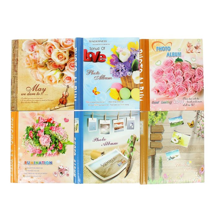 Фотоальбом 20 магнитных листов "Букет роз" МИКС