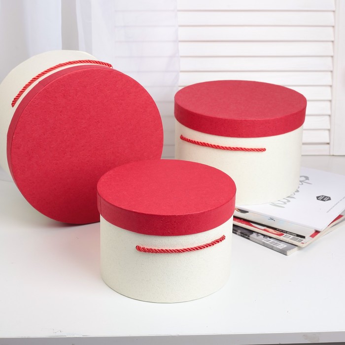 Набор коробок 3в1 "Классика", 25 х 25 х 15 - 19 х 19 х 13 см